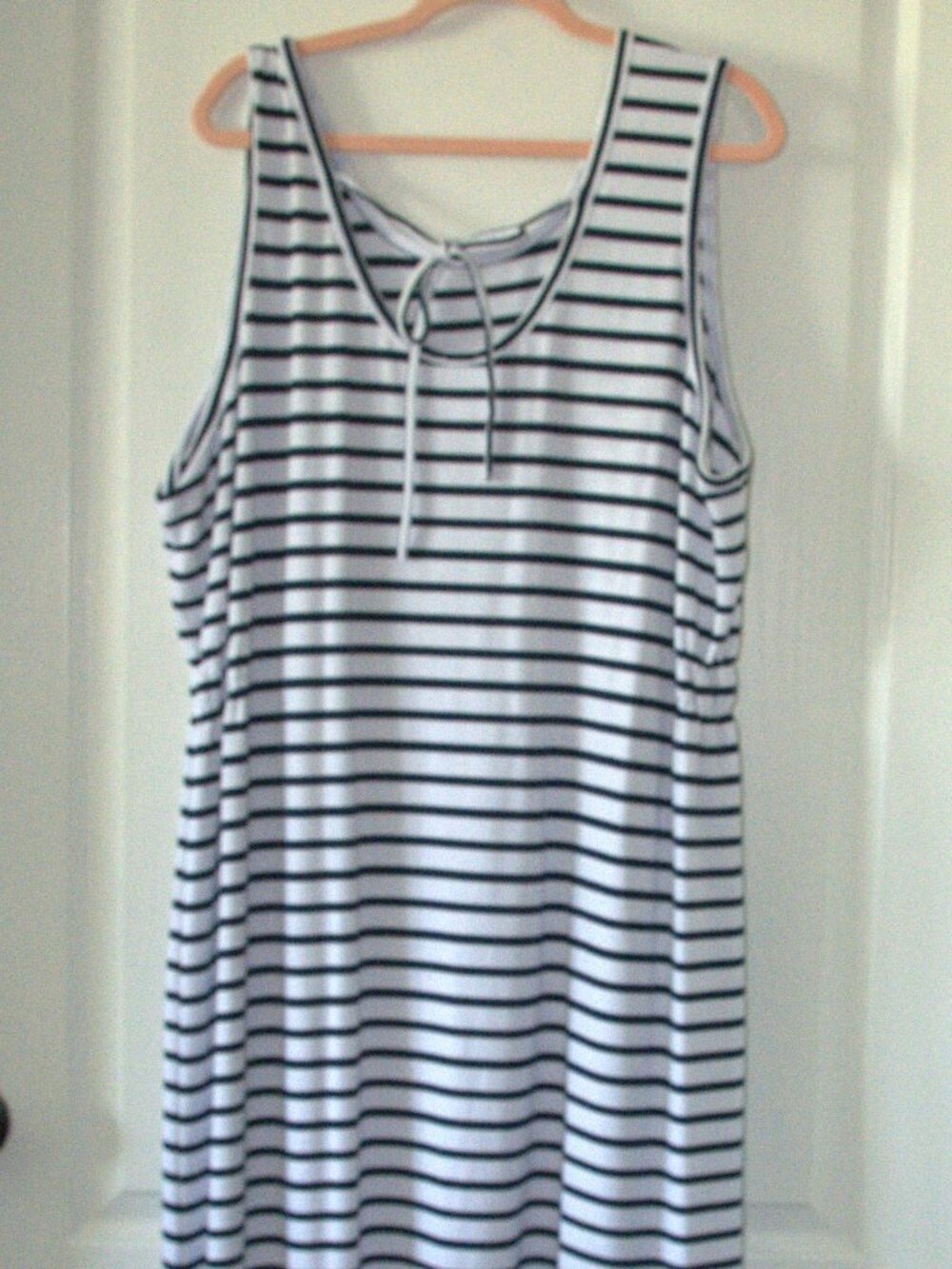 Sunday Anthropologie Striped Sleeveless Midi Tank Dress size 2X